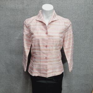 CONNIE ROBERSON STRIPED JACKET, SIZE S